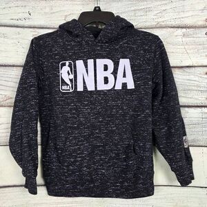 NBA Boys Hoodie Black Pullover Youth Size M 10-12